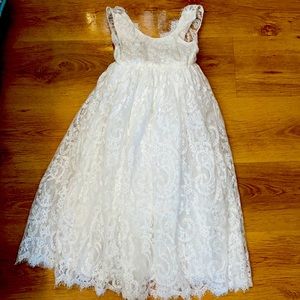 Girls Sz 6 Flower Girl Dress